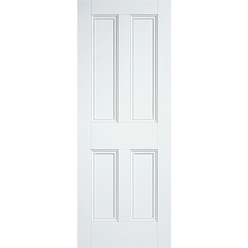 Internal Primed White Nostalgia 4 Panel Solid Door